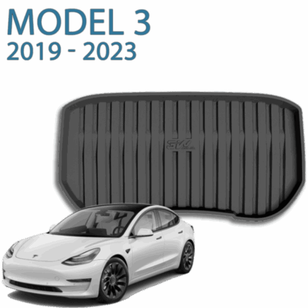 שטיח 3W לתא מטען קדמי לטסלה מודל 3 שנת 2019-2023