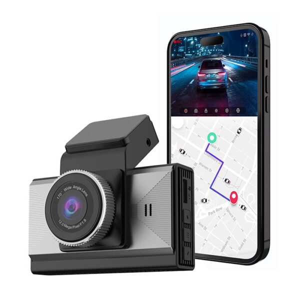 מצלמת דרך לרכב 2K קדמית ואחורית עם GPS, WiFi ו-4G SIM לניטור מרחוק – דגם K04