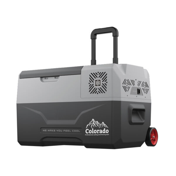 Colorado מקרר / מקפיא לרכב 50 ליטר עם גלגלים וידית טרולי – T50X